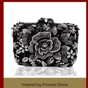 Stunning floral Crystal Purse Gift Wedding!